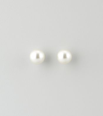 Studio Works® 12mm White Pearl Stud Earrings