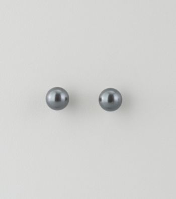 Studio Works® 10mm Grey Pearl Stud Earrings