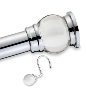 Elegant Home Fashions® Acrylic Clear Finial Rod Set