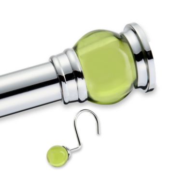 Elegant Home Fashions® Acrylic Sage Finial Rod Set