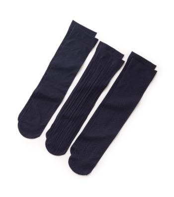 Relativity® Navy Trouser Multi-Stripe Sock 3-pk.