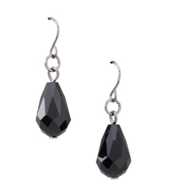 BT-Jeweled Pear Facet Drop Earrings