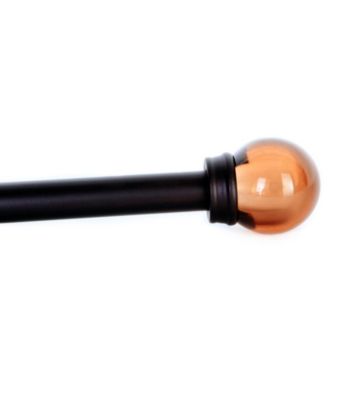 Elegant Home Fashions® Taylor Adjustable Window Rod with Globe Finials