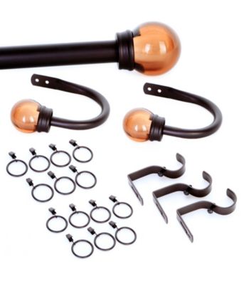 Elegant Home Fashions® Taylor 20-pc. Window Hardware Set with Globe Finials