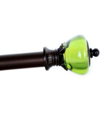 Elegant Home Fashions® Sage Adjustable Window Rod with Crown Finials
