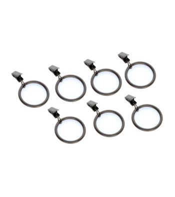Elegant Home Fashions® Set of Seven Antique Brass Finish Metal Rings