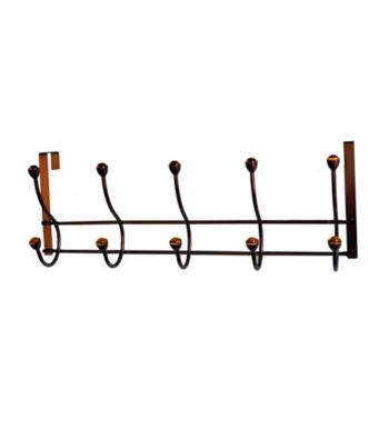Elegant Home Fashions® 5 Hook Over the Door - Amber Acrylic Ball/Oil Rubbed Bronze