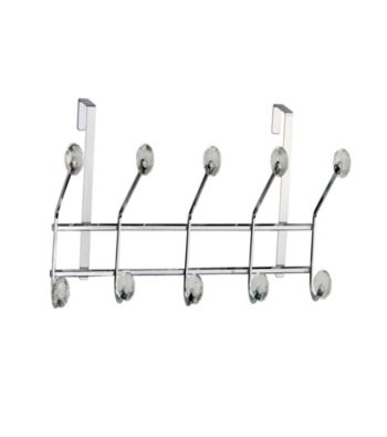 Elegant Home Fashions® 5 Hook Over the Door - Clear Acrylic Jewel/Chrome