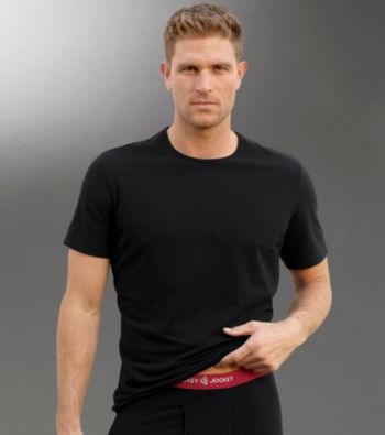 Jockey® Men's Big & Tall 3D-Innovations Black Crewneck T-Shirt