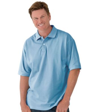 Canyon Ridge® Men's Big & Tall Solid Pique Polo