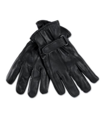Men's Big & Tall Black Leather Gloves