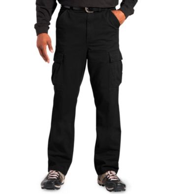 555 Turnpike Men's Big &amp; Tall Black Twill Cargo Pants Men's