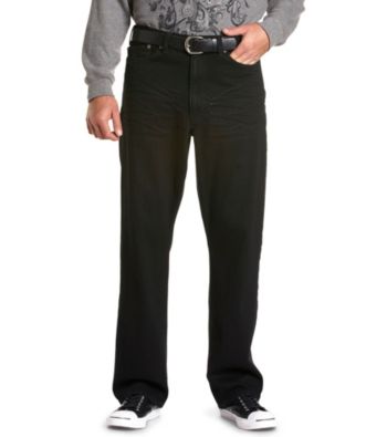 True Nation® Big & Tall Black Relaxed-Fit Jeans