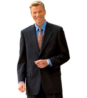 Gold Series™ Men's Big & Tall Black Continuous Comfort™ Suit Coat