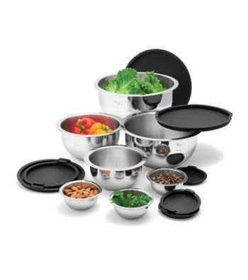 Wolfgang Puck® 14-pc. Stainless Steel Mixing Bowl Set - Black