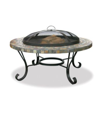UniFlame® Slate Tile and Copper Outdoor Firebowl