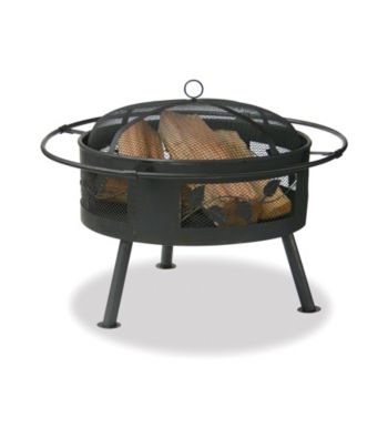 UniFlame® Aged Bronze Outdoor Firebowl with Leaf Design