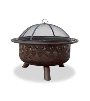 UniFlame® Oil Rubbed Bronze Outdoor Firebowl with Lattice Design