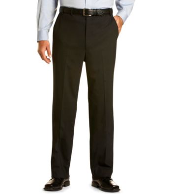 Synrgy™ Men's Big & Tall Black Flat-Front Suit Pants