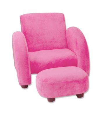 Trend Lab Mod Chair - Solid Fuchsia Velour