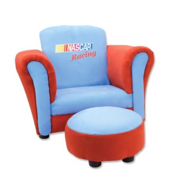 Trend Lab Club Chair - Nascar® Red And Blue Ultrasuede