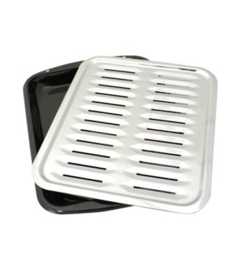 Range Kleen 2-pc. Porcelain and Chrome Broiler Pan