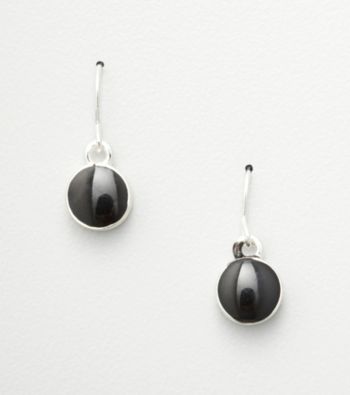Studio Works® Black Circle Drop Earrings