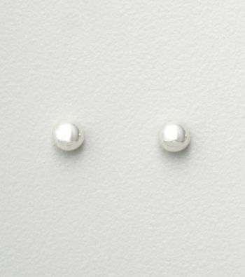 Studio Works® 4mm Silvertone Stud Earrings