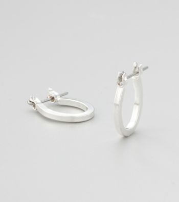 Studio Works® Silvertone Hoop Earrings