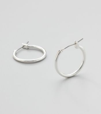 Studio Works® Silvertone Hoop Earrings