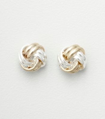 Studio Works® Two Tone Wreath Stud Earrings