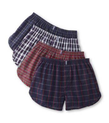 Jockey® Classic Men's Plaid 4-Pack Tapered Boxers - Assorted