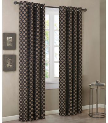 Madison Park™ Slater Gold & Black Circle Medallion Draperies