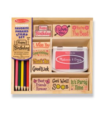 Melissa & Doug® Favorite Phrases Stamp Set