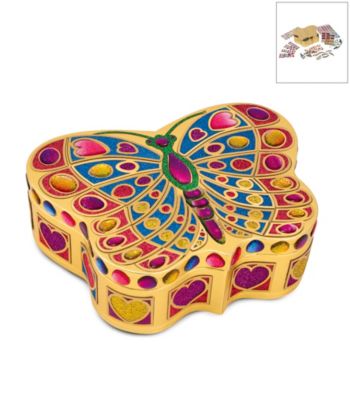 Melissa & Doug® Peel & Press Sticker by Number Butterfly Treasure Box