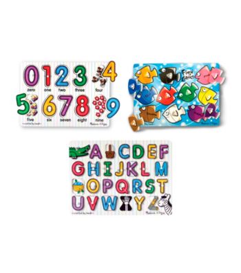 Melissa & Doug® Classic Peg Puzzle Bundle
