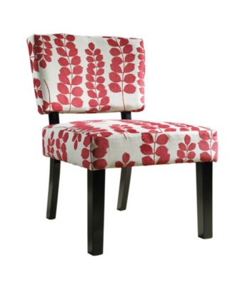 Powell® Red & Cream Floral Oliver Accent Chair