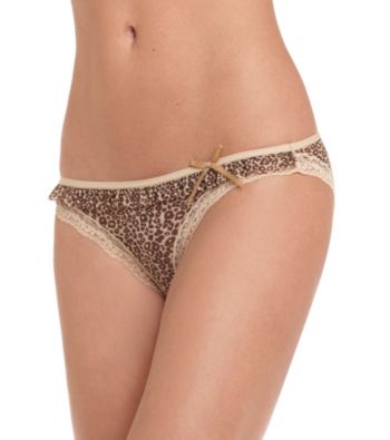 DKNY® Tan/Leopard Fancy Frills Bikini