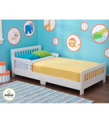 KidKraft White Slatted Toddler Bed