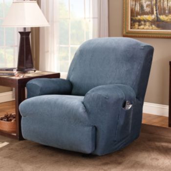 Sure Fit® Stretch Stripe Recliner Slipcover