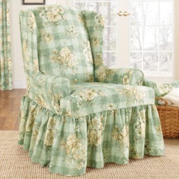 Sure Fit® Juliet Wing Chair Slipcover