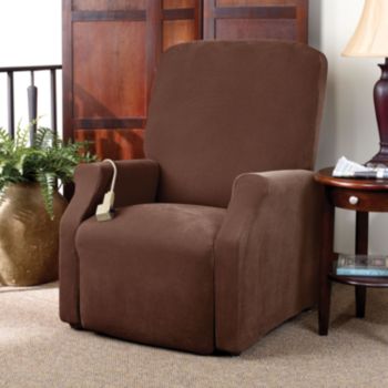 Sure Fit® Stretch Pique Recliner Slipcover