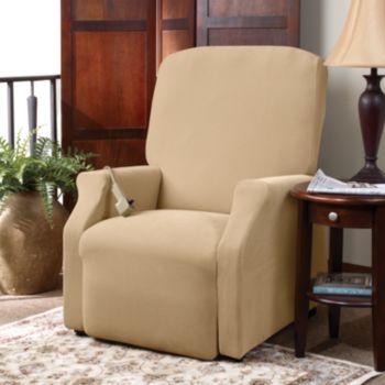 Sure Fit® Stretch Pique Recliner Slipcover