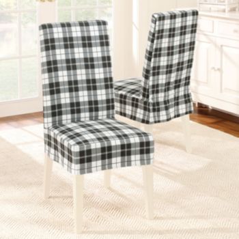 Sure Fit® Soft Suede Short Dining Room Chair Slipcover