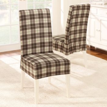 Sure Fit® Soft Suede Short Dining Room Chair Slipcover
