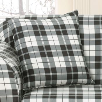 Sure Fit® Soft Suede Plaid Pillow