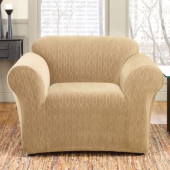 Sure Fit® Stretch Links One-Piece Chair Slipcover