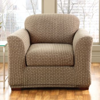 Sure Fit® Stretch Baxter 2-pc. Separate-Seat Chair Slipcover