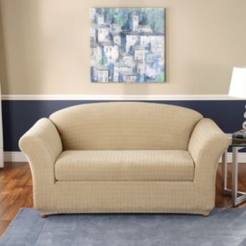 Sure Fit® Stretch Squares 2-pc. Separate-Seat Loveseat & Sofa Slipcover