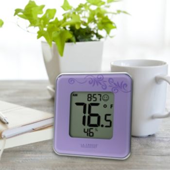 La Crosse Technology® Indoor Temperature and Humidity Station - Purple